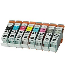 8 Pack Combo Ink Set for CLI-42 Canon Pixma Pro-100 (BK C M Y PC PM GY LGY) picture
