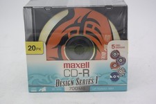 Maxell 20Pk Blank CD-R Series 1 Design Pack Slim Jewel Cases 80 Min 700mb 48x picture