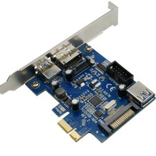 PCI Express PCIE to USB 3.0 + Power eSATA + 9Pin USB2.0 Header Adapter Converter picture