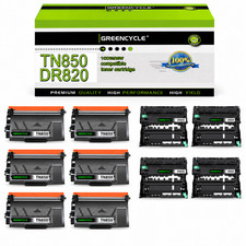 6PK Black TN850 Toner + 4PK DR820 Drum Unit for Brother HL-L5200DWT HL-L6200DW picture