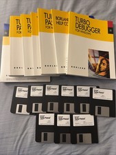 Borland Turbo Pascal for Windows 1.5 Set of 9 Disks with 7 Books -  picture