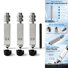 3PK Hardened Steel Nozzles for Anycubic Kobra X/Kobra 4 All-in-One Leak-Free Kit picture