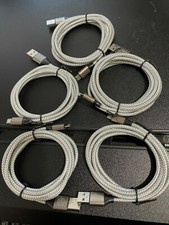 100 Pack MicroUSB Charger Cable (3 foot) Micro USB to USB A Nylon Braided Cord picture
