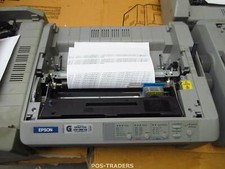 EPSON FX-890 USB Dot Matrix Printer 9-Pin MISSING FRONT & REAR COVER & TRACTOR picture