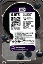 WD60PURX-64T0ZY0 S/N:WX31D DCM: HANCHTJABB WESTERN DIGITAL 6TB THAILAND OCT 2015 picture