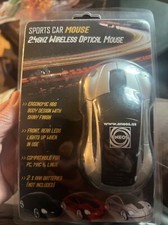 Wireless Sports Car Mouse Optical 2.4GHZ AA Battery Desktop Laptop Gray LightsUP picture