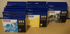 12x Genuine OEM Epson Ink Cartridges 202 6x Cyan 4x Yellow 2x Black picture