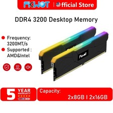 Fikwot RGB DDR4 RAM 32GB 16GBx2 8GBX2 288-Pin 3200MT/s Intel AMD Desktop Memory picture