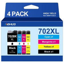4PK 702XL T702XL Ink Cartridges for Epson 702 WorkForce WF-3720 WF-3730 WF-3733 picture