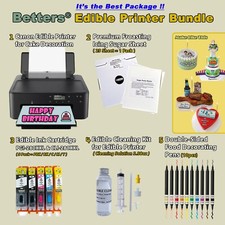 Edible Printer bundle- edible Ink & 25 Froasting sheets & Clean Kits & Food Pens picture