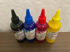 4x100ml Pigment Premium Refill Bulk Ink for All HP Canon Epson Brother Printers picture