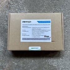 Riitop 4p-NVTPCE16HN Quad M.2 NVMe to PCIe Adapter With Heatsink NEW OPEN BOX picture