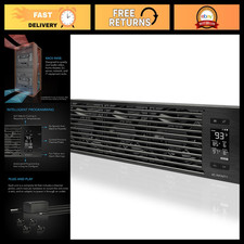 3U Rack Mount Fan Panel, AC Infinity CLOUDPLATE T9-N, High Airflow Intake Coolin picture