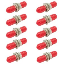 10 PCS ST Fiber Optic Coupler Extending Fiber Cables Twist Turn Barrel Lock picture