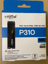 Crucial P310 500GB M.2 2280 PCIe Gen4 3D NAND NVMe 6,600MB/s SSD CT500P310SSD8 picture