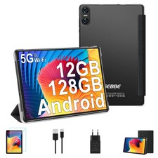 SEBBE 10 inch Tablet PC Gemini AI, 12GB RAM + 128GB ROM/TF 2TB, Black picture