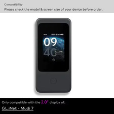 Screen Protector for GL.iNet Mudi 7 GL-E5800 Tri-band Wi-Fi 7 Travel Router 2.8