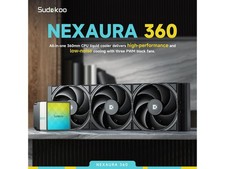 Sudokoo NEXAURA 360 Liquid CPU Cooler: 360mm AIO CPU Cooler with PWM Pump & ARGB picture