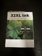 32XL Ink HP Compatible 2Black Combo Pack 2 Bottles picture