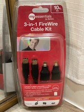 NEW My Essentials by Belkin 3 in 1 FireWire Cable Kit 10ft 3m in Package picture