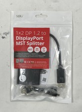 New SIIG 1x2 DisplayPort 1.2 to DisplayPort Multi-Monitor Splitter CE-DP0H11-S1 picture