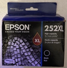 Genuine Epson 252XL High Capacity Black Ink Cartridge 2024 NEW/SEALED picture