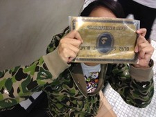 Bape Mousepad Gold Card Amex American Express Style Bape Mania Members Only picture