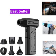 Compressed Air Duster,130000RPM Super Power Cordless Air Duster,Rechargeable ... picture