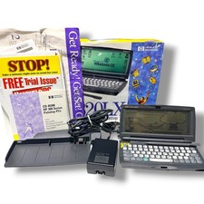 HP 320LX Palmtop PC Windows CE 4MB Complete Box Dock Manuals Tested Working picture