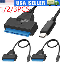 1-3PCS SATA to USB 3.0 Cable USB to SATA III Hard Drive Adapter 2.5'' SSD HDD picture