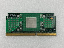 Vintage Intel Celeron 300A Slot 1 CPU 80524RX300128 SL2WM GOLD Pin picture