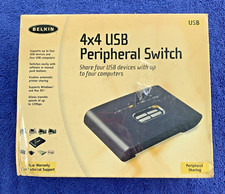 Vintage Belkin 4 x 4 USB Peripheral Switch - Old Stock; Never Sold picture