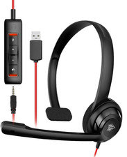 HW02 USB Headset with Microphone Noise Cancelling & in-line Control picture