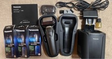 Panasonic ES-LS9BX-K with 3 sets of cleaning agents for shaver cleaning charger picture