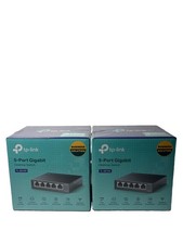 2X  TP-Link TL-SG105 5-Port Gigabit Ethernet 1000Mbps Desktop Switch NIB SEALED picture
