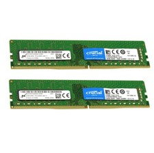 New Crucial 64GB (2X32GB) DDR4 2666MHz PC4-21300 UDIMM Memory Ram CT32G4DFD8266 picture