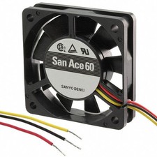 1PC Sanyo Denki Fan Tubeaxial 12VDC Square 60mmx60mmx15mm Ball 17.0 CFM picture