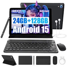 Android 16 10-Inch Tablet Go Octa-Core 24GB+128GB (1TB Expandable),Bl picture