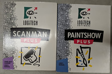 LOGITECH Scanman Plus & Paintshow Plus User's Manuals Vintage DOS Scanner picture