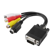 Display Cable for Monitor Pc Adapter Televison Converter Audio Line 3RCA picture