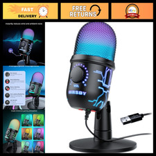 USB Gaming Microphone for PC - Noise Reduction, Mute, Gain Control, RGB Lighting picture
