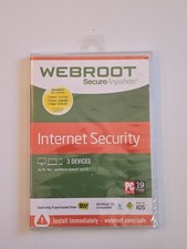 Webroot SecureAnywhere Internet Security 3 Devices PC Mac Android iOS New Sealed picture