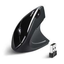 PERIMICE-713 Wireless Ergonomic Vertical Mouse - 800/1200/1600 DPI - Right Ha... picture