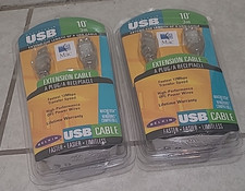 LOT OF 2 BELKIN F3U134-10-CBL MACINTOSH USB 10' 3M CABLE A PLUG/A RECEPTACLE  picture