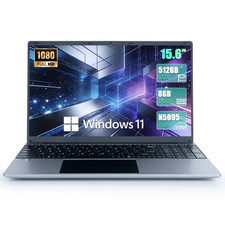 NEW 15.6'' Laptop 8GB DDR4 512GB SSD Quad-Core Intel Celeron Computer Windows 11 picture