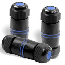 Acoplador RJ45 impermeable IP68, conector Ethernet blindado, 3 unidades. picture
