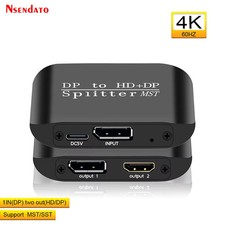 DisplayPort to HDMI Splitter 1 in 2 Out MST Adapter for Dual Monitor 8K picture