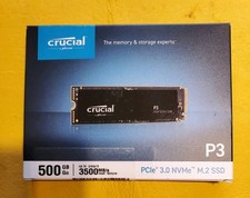 Crucial CT500P3SSD8 500GB PCIe 3.0 NVMe M.2 SSD 3500/S New In Sealed Box picture
