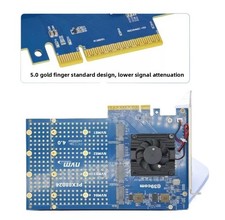PEX88024 4 Port M.2 NVMe SSD PCIe X8 Adapter PLX88024 PCIE 4.0 IT Mode No split picture