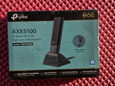 New, TP-Link AXE5100 Wi-Fi 6E Tri-Band Ultra-Fast Wireless USB Adapter picture